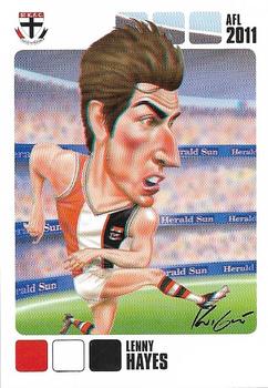 2011 Herald Sun AFL  - All Star Caricature #NNO Lenny Hayes Front